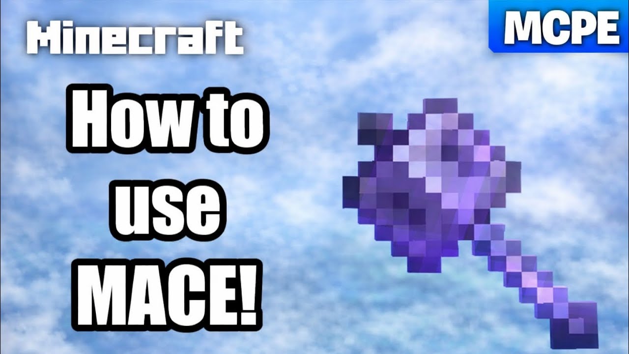 HOW TO USE MACE IN MCPE | DITEXO GAMEZ 
