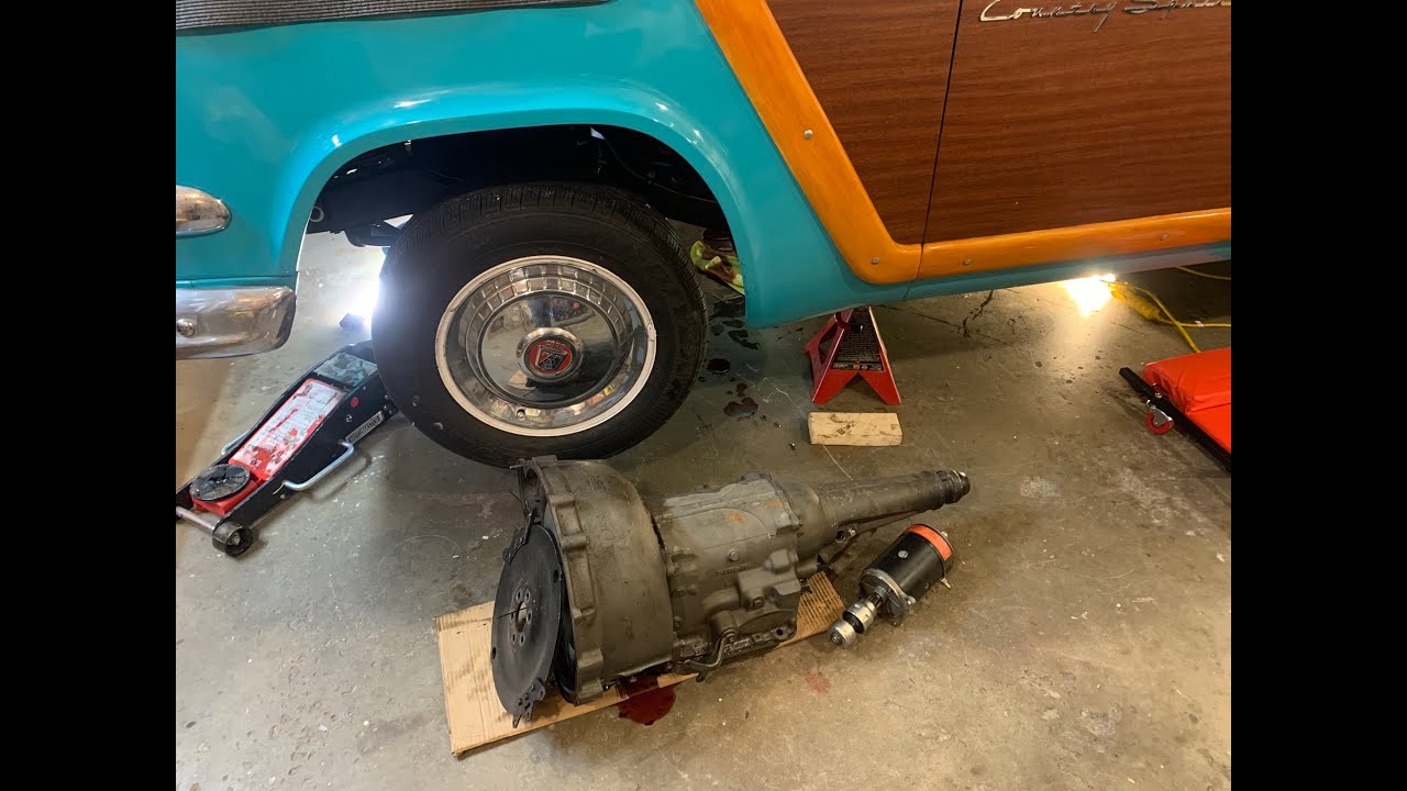 1954 Ford Yblock Fordomatic to AOD Swap