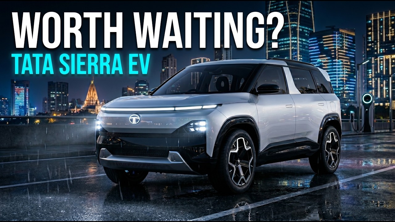Tata Sierra EV ⚡ запас хода 600 км, полный привод и три экрана