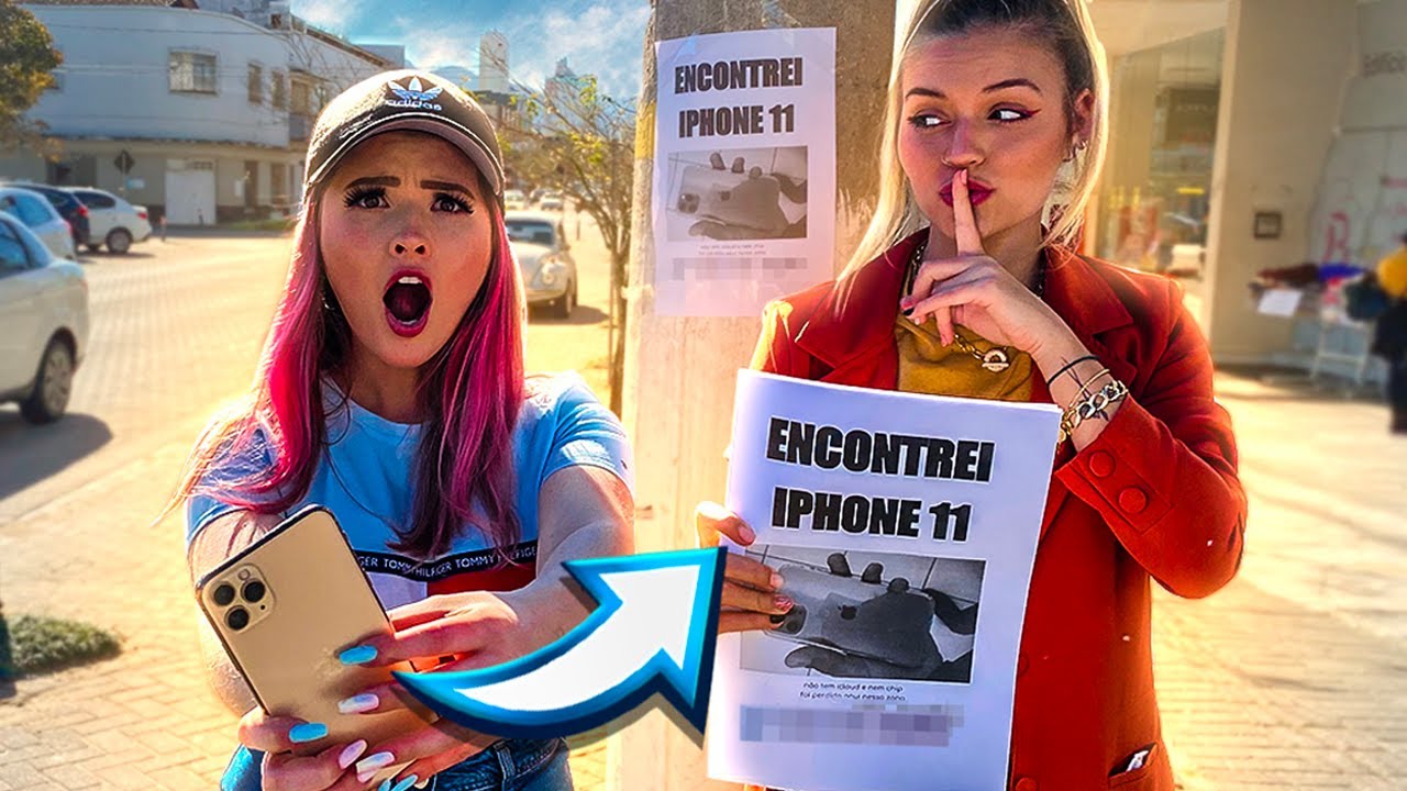 FINGI encontrar IPHONE 11 para ver quantos MENTIROSOS LIGAM 😳 ‹ Morgana Santana ›