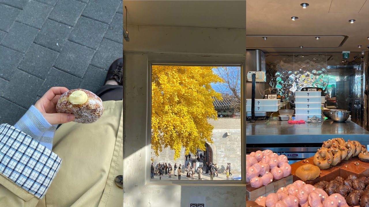 [vlog] 맛집투어(성수동 I'm donut,서촌 카멜) |명란버터우동만들기| 조박집 돼지갈비 | 밤리단길 또간집에서 말차갸또 |푸글렌서울 |미필담에서 함흥식만둣국과 키딩뇨끼.