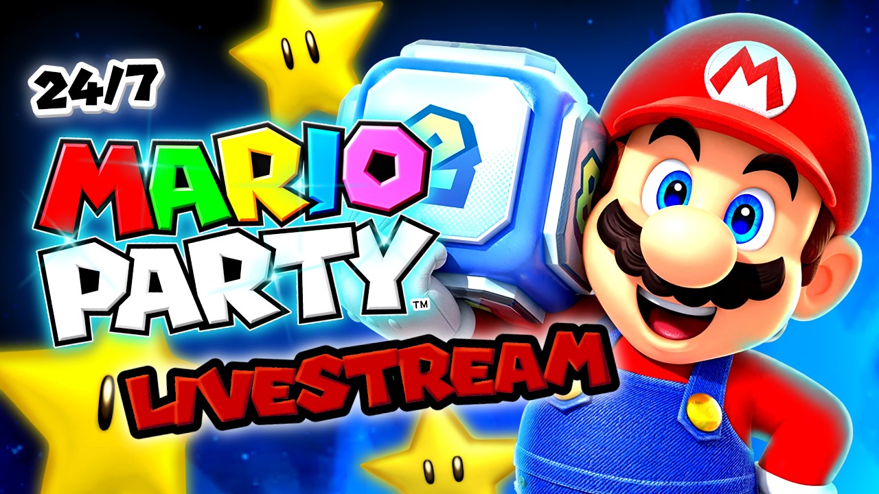 🔴 Mario Party 24/7 Livestream 🎮 All Boards & Minigames (Chill Gameplay)