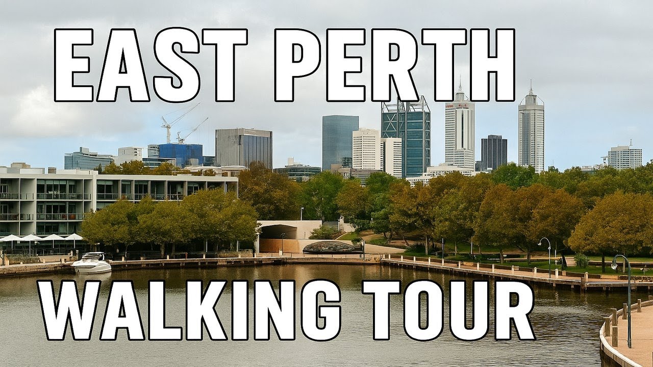 East Perth Walking Tour 2025 | Claisebrook Cove, Swan River, and Canals