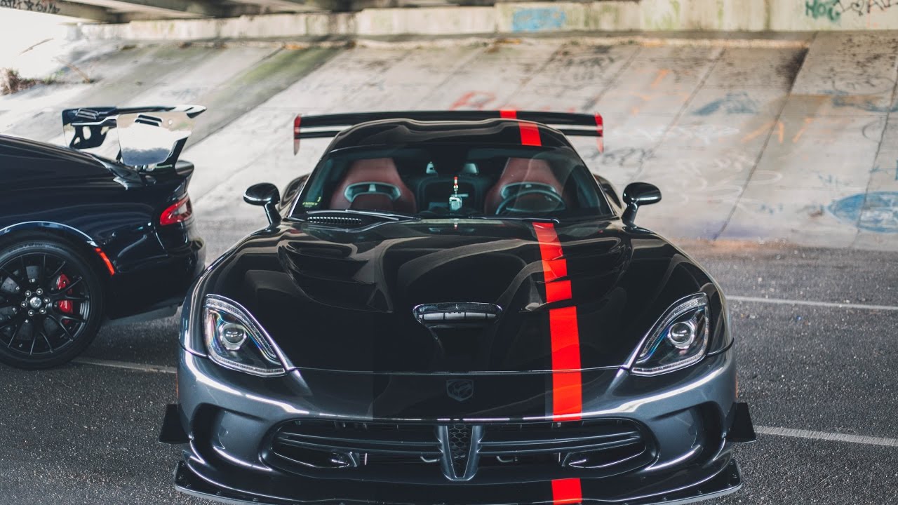 SHOOTING 3 INSANE DODGE VIPERS - CARS AND COFFEE