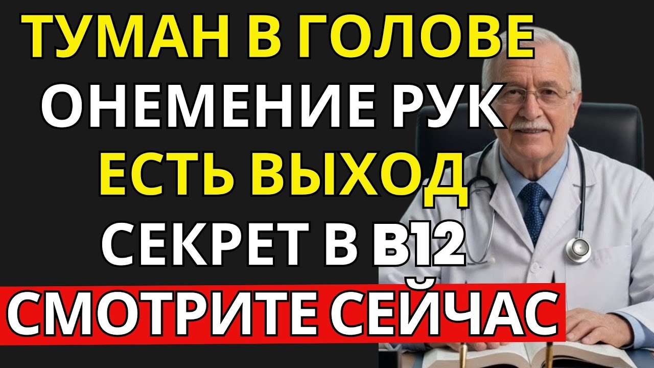 ВРАЧ ОБЪЯСНЯЕТ: Почему витамин B12 не работает после 60 💊 3 ошибки, из-за которых страдают нервы