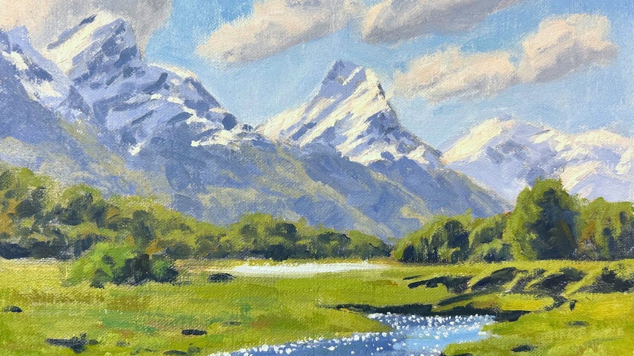 How to Make Mountains POP in Your Paintings - FULL TUTORIAL
