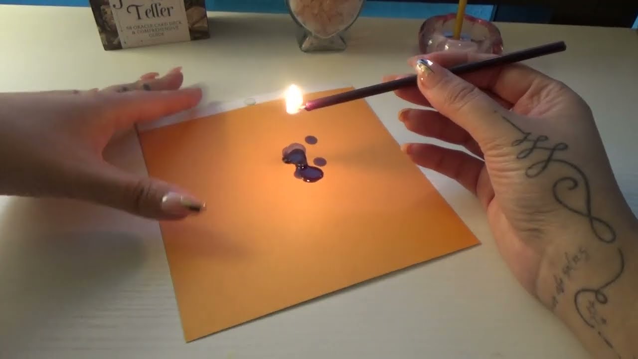 Candle Wax On Paper🪔😍You Don't See It Yet, But It's Happening!!