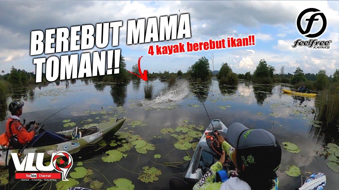ROMPIN TOMAN Challenge PART 1 !! - VLUQ#174 - Kayak Fishing Malaysia