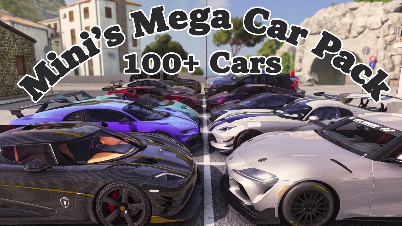 I Added 100 REAL CARS to BeamNG! (Mega Car Pack 2026)