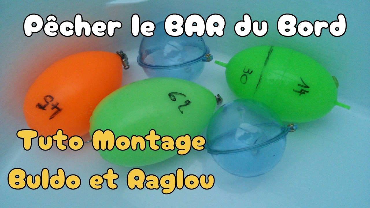 Tuto sur la pêche du BAR avec un montage Bulle d'eau et Raglou en Bord de Mer Buldo