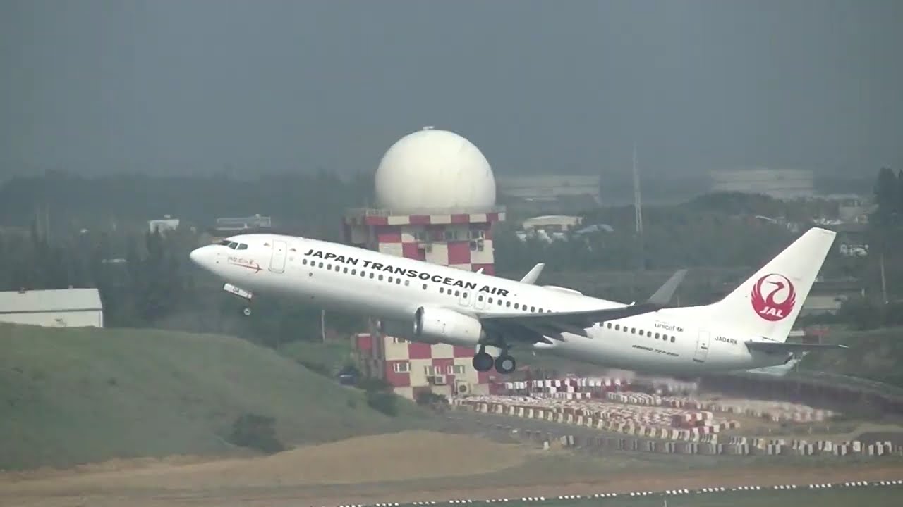 日本越洋航空 Japan Transocean Air 737-8Q3(JA04RK) NU-302 桃園(TPE)→沖繩(OKA) takeoff