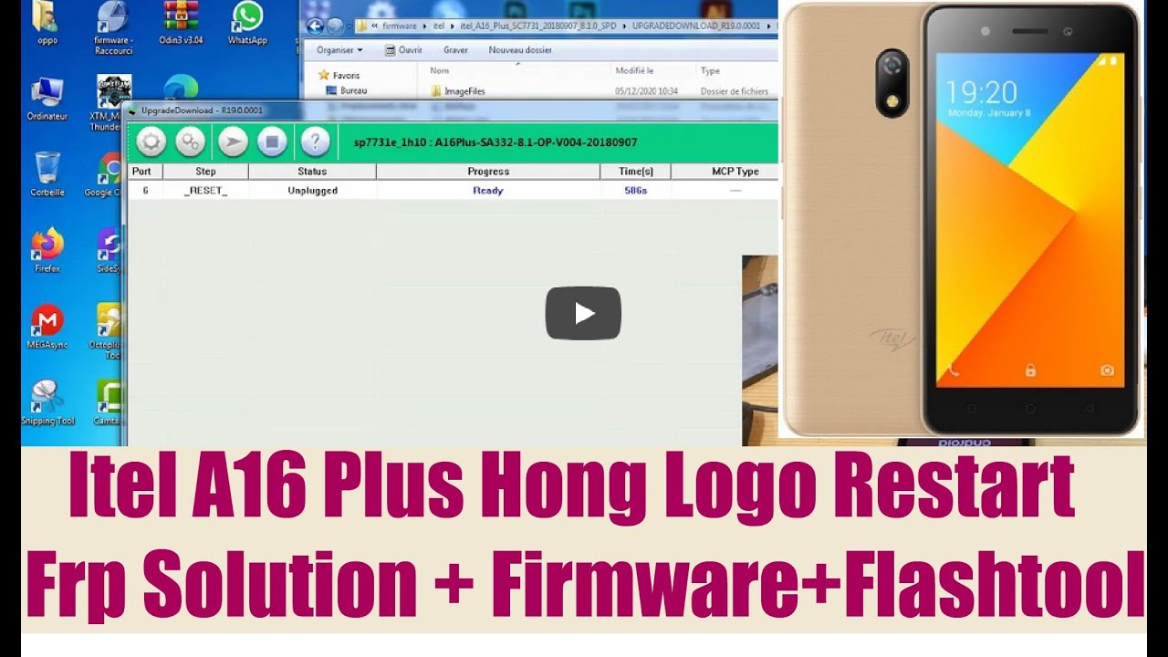 Itel A16 Plus Hong Logo Restart Frp Solution + Firmware + Flashtool