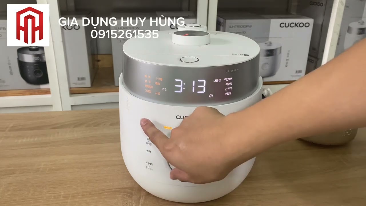 Hướng dẫn sử dụng nồi cơm điện cao tần tách đường Cuckoo Hàn Quốc LHLR0610FW/ LHLR1010FW