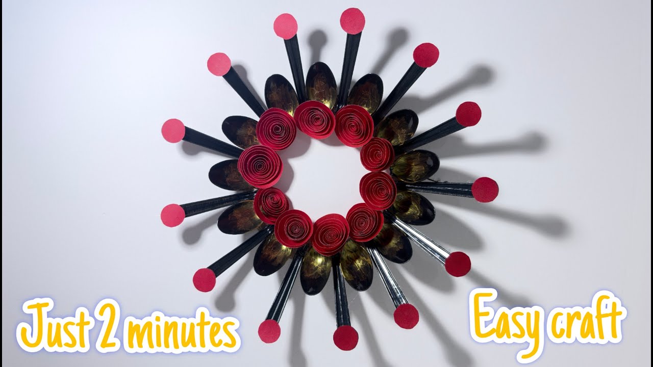 Plastic Spoon Wall Hanging Craft | Easy Home Decor DIY