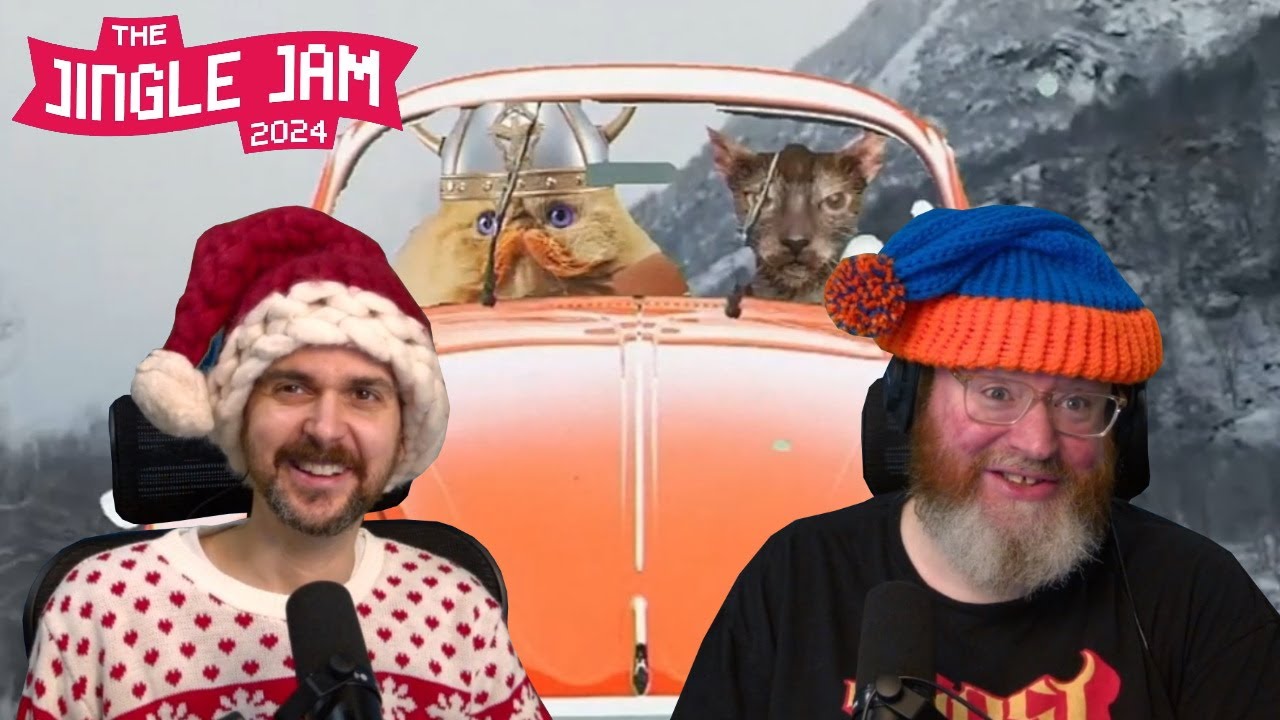 Lewis and Simon are subjected to some Jingle Cats | Yogscast Jingle Jam 2024 Highlights Day 1