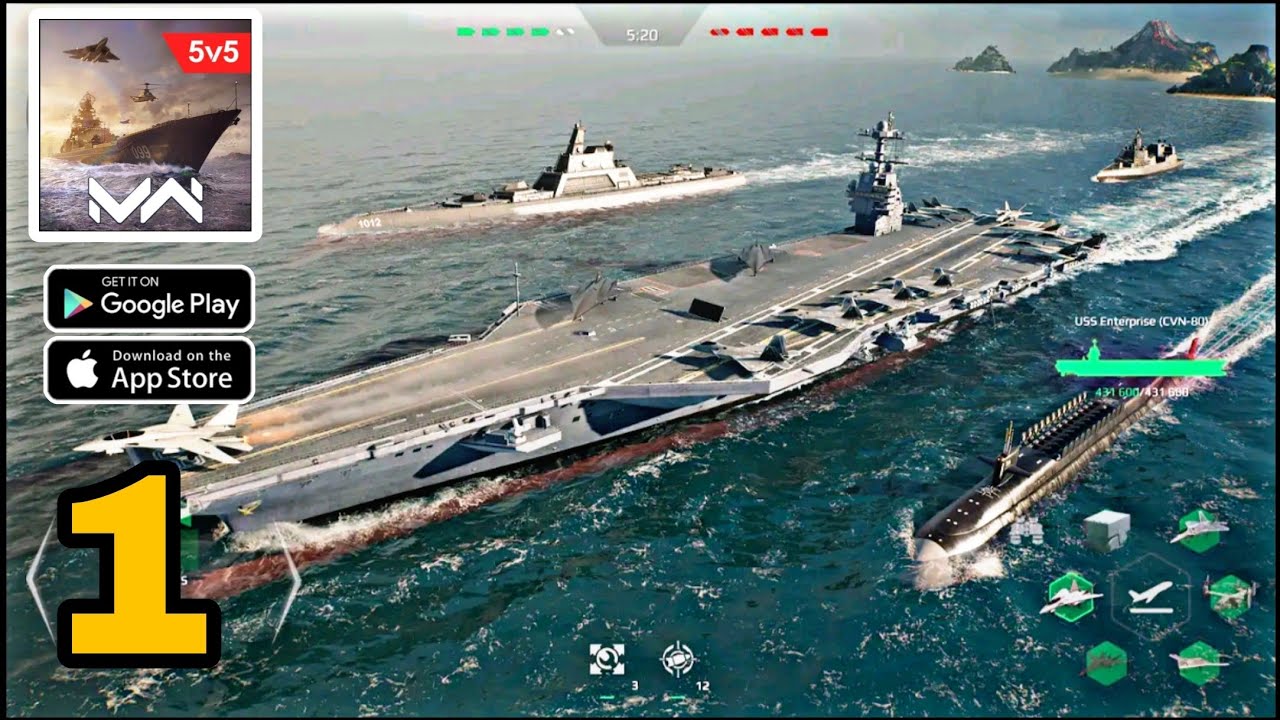 Modern Warships : Naval Battles Gameplay walkthrough Part - 1 ( Android, ios )