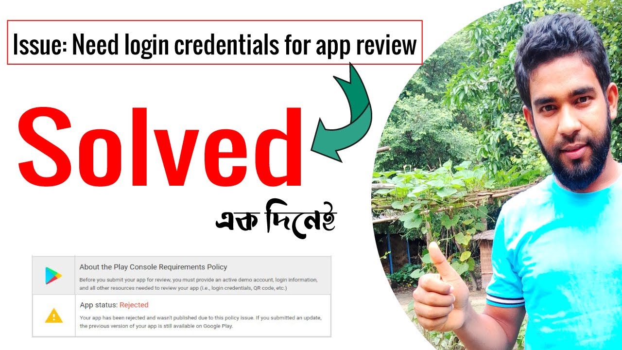 Issue: Need login credentials for app review