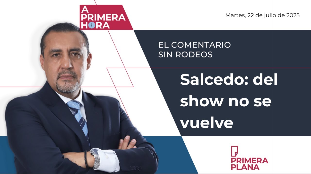 Salcedo: del show no se vuelve