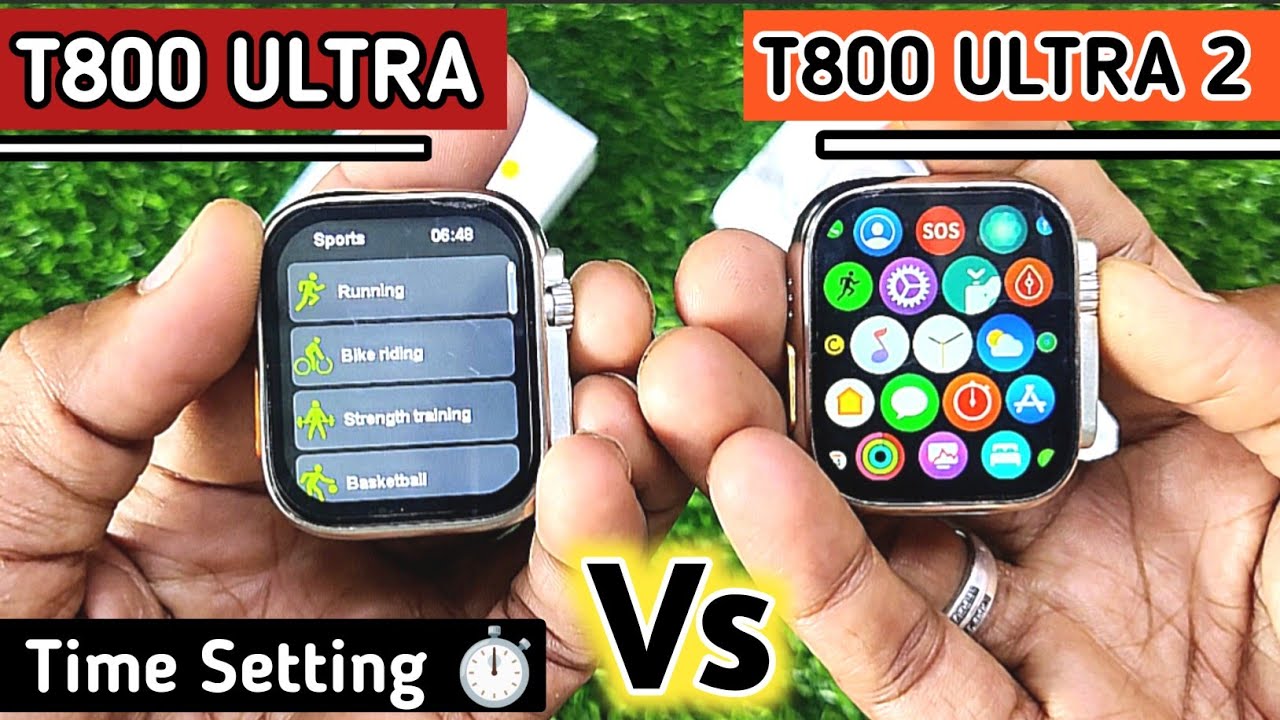 T800 Ultra Vs T800 Ultra 2 Smartwatch | T800 Ultra Time Setting | Sports Mode 📳