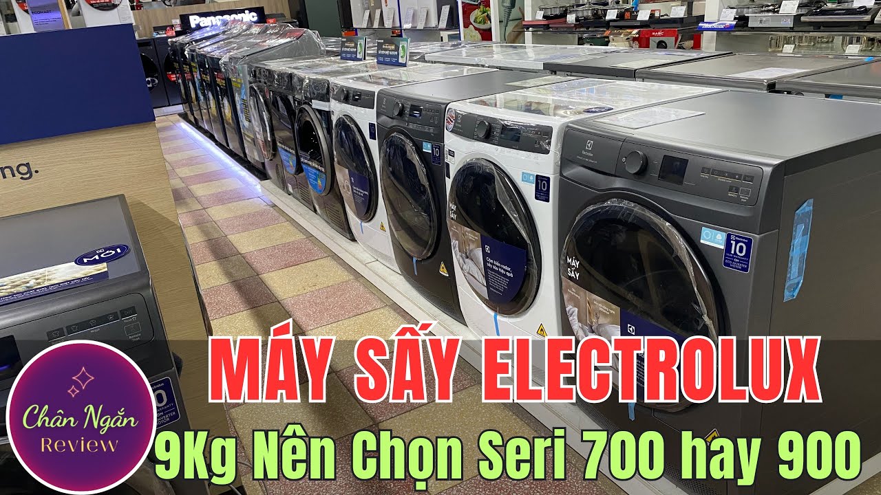 Máy sấy quần áo Electrolux 9Kg nên chọn Seri 700 EDH903R7WC - EDH903R7SC hay seri 900 EDH902R9SC ?