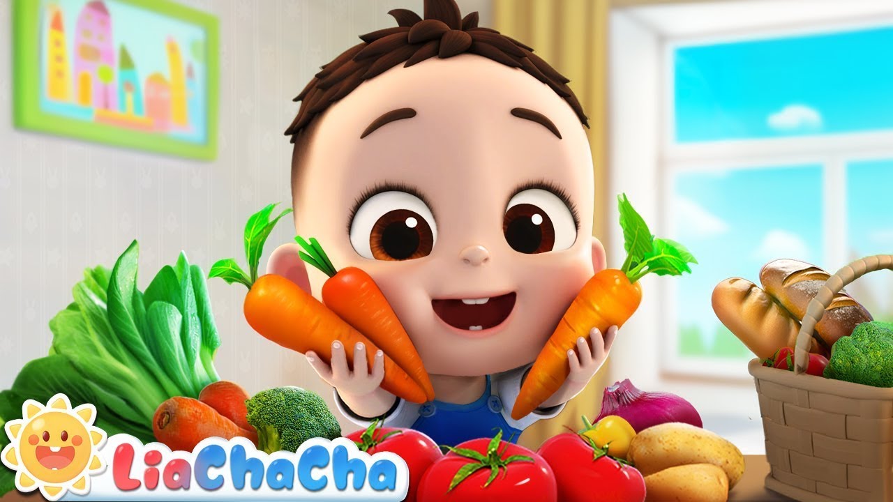 Colorful Vegetables Song🍅🥕 | EP22 | Learning Colors for Kids | LiaChaCha Nursery Rhymes & Baby Songs