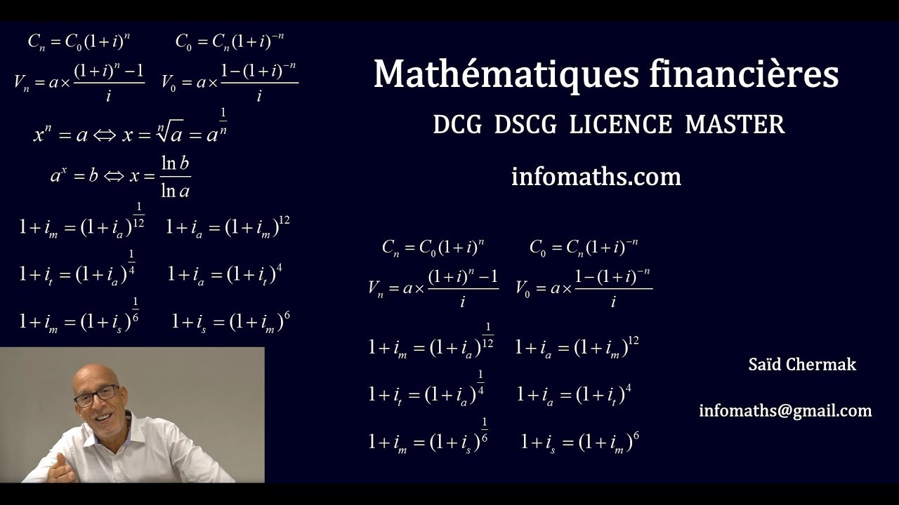 MATHÉMATIQUES FINANCIÈRES. DCG. DSCG. MASTER  PARTIE 6