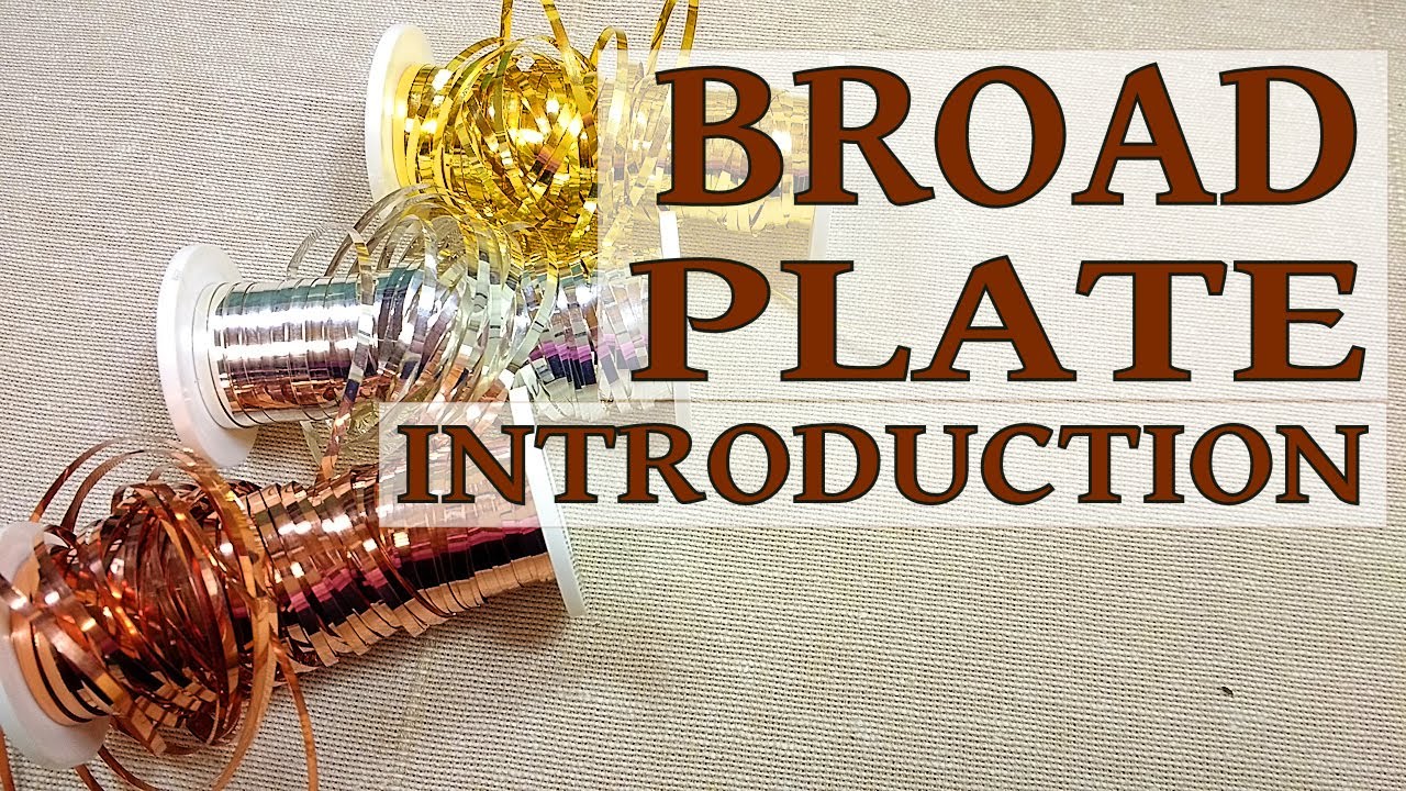 Broad Plate goldwork embroidery - a video introduction.
