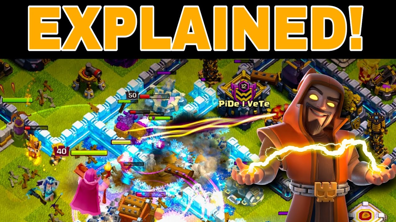 Th12 best yeti super wizard attack strategy!!!! clash of clans!!