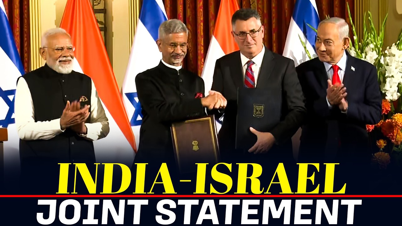 LIVE: India-Israel MoU Exchange & Joint Statement I PM Modi I Netanyahu I Defence pact I Middle East