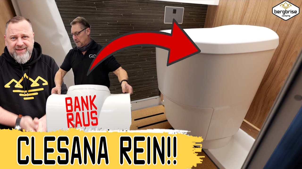 Beste Toilette im Wohnmobil: CLESANA Einbau statt Banktoilette! HYMER 4x4