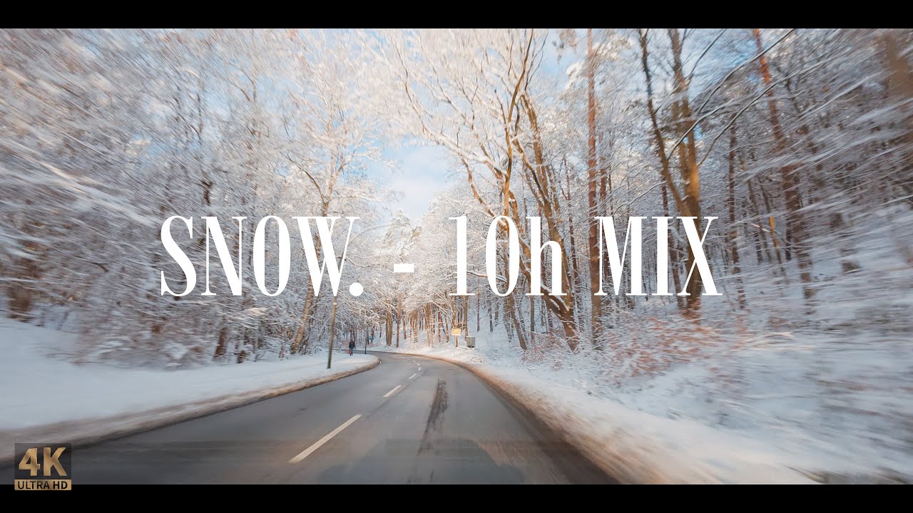 German Winter Relax - Drive With Me - RAW Sound - DJI Osmo Action 5 Pro 4K - 10h Mix