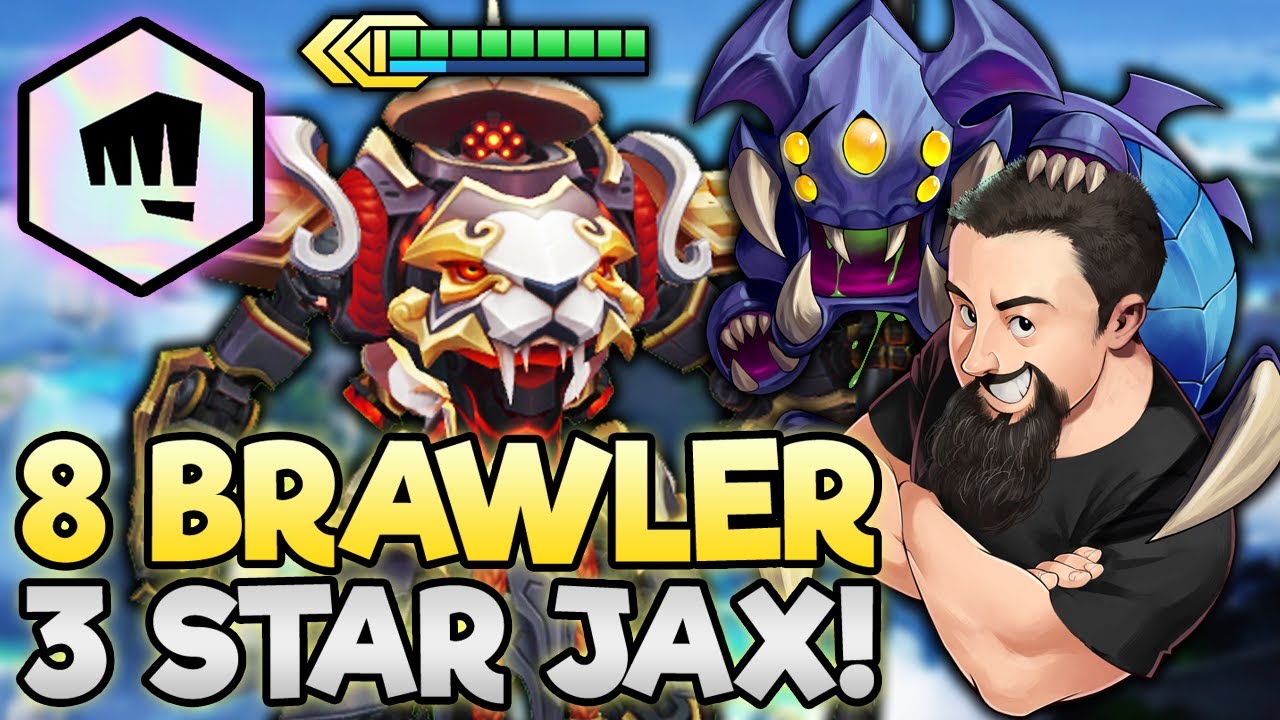 3 Star Jax - 8 Brawler +111% HP Carry!! | TFT Monsters Attack | Teamfight Tactics