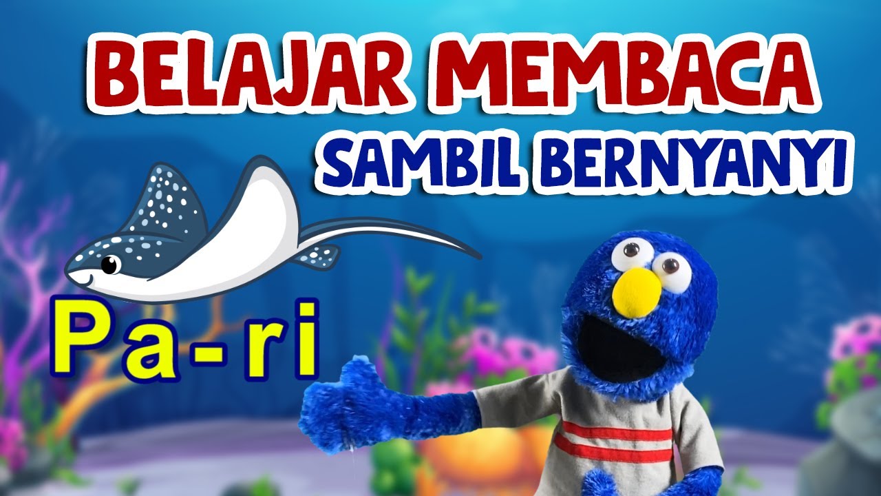 Belajar Membaca Tema Hewan Laut untuk anak PAUD | Pembelajaran untuk PAUD, TK, Playgroup