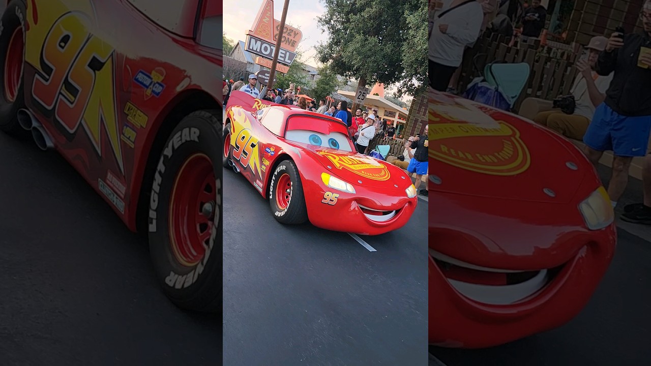 The Real Lightning McQueen #cars #car #disney #disneyparks #disneyplus #dca #lightningmcqueen