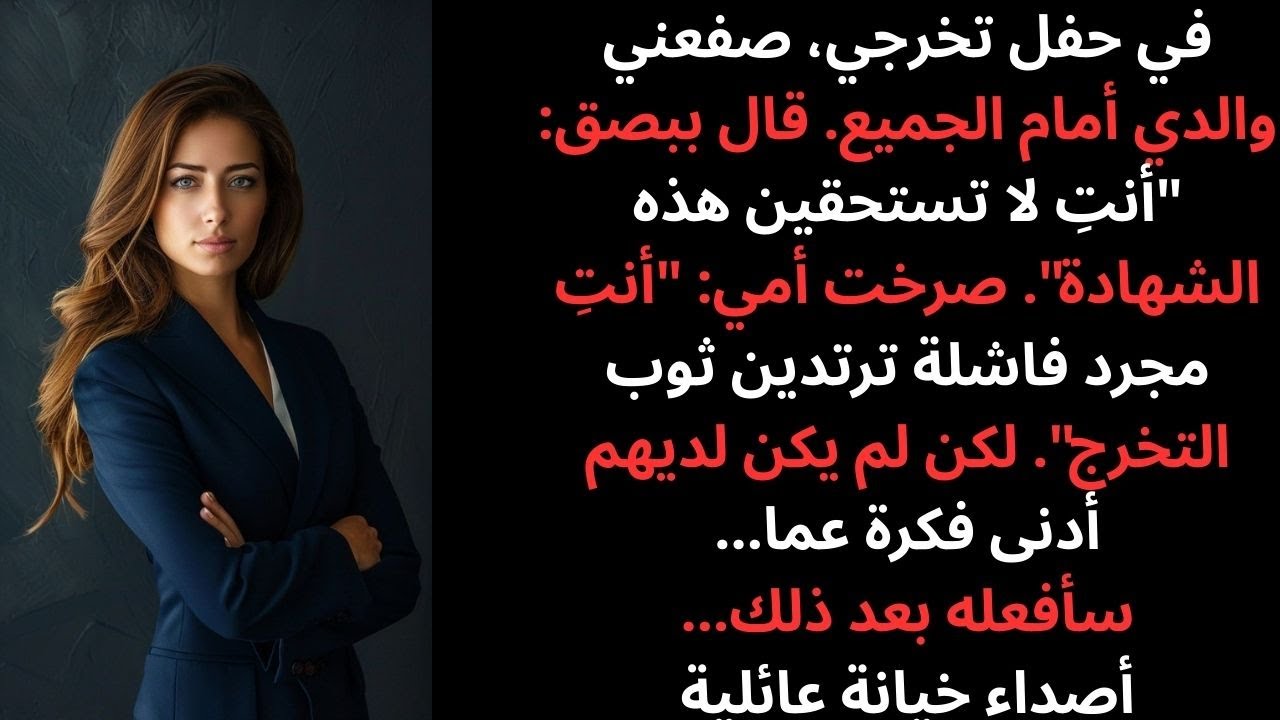 صفعني والداي في حفل تخرجي وقالا: لا تستحق الشهادة… فقطعت علاقتي بهما