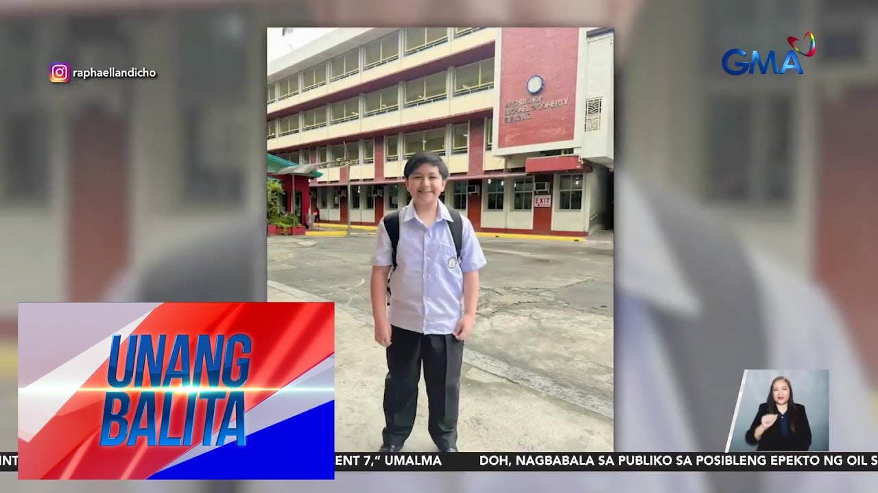 Sparkle artist Raphael Landicho, balik-eskuwela na | Unang Balita