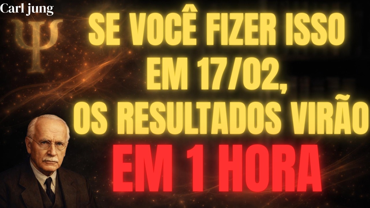 ATENÇÃO: ISSO COMEÇARÁ A FUNCIONAR PARA VOCÊ EM 1 HORA | CARL JUNG