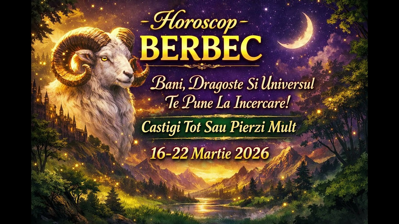 ♈Horoscop BERBEC 16-22 Martie 2026-Bani, Dragoste Si Universul Te Pune La Incercare!