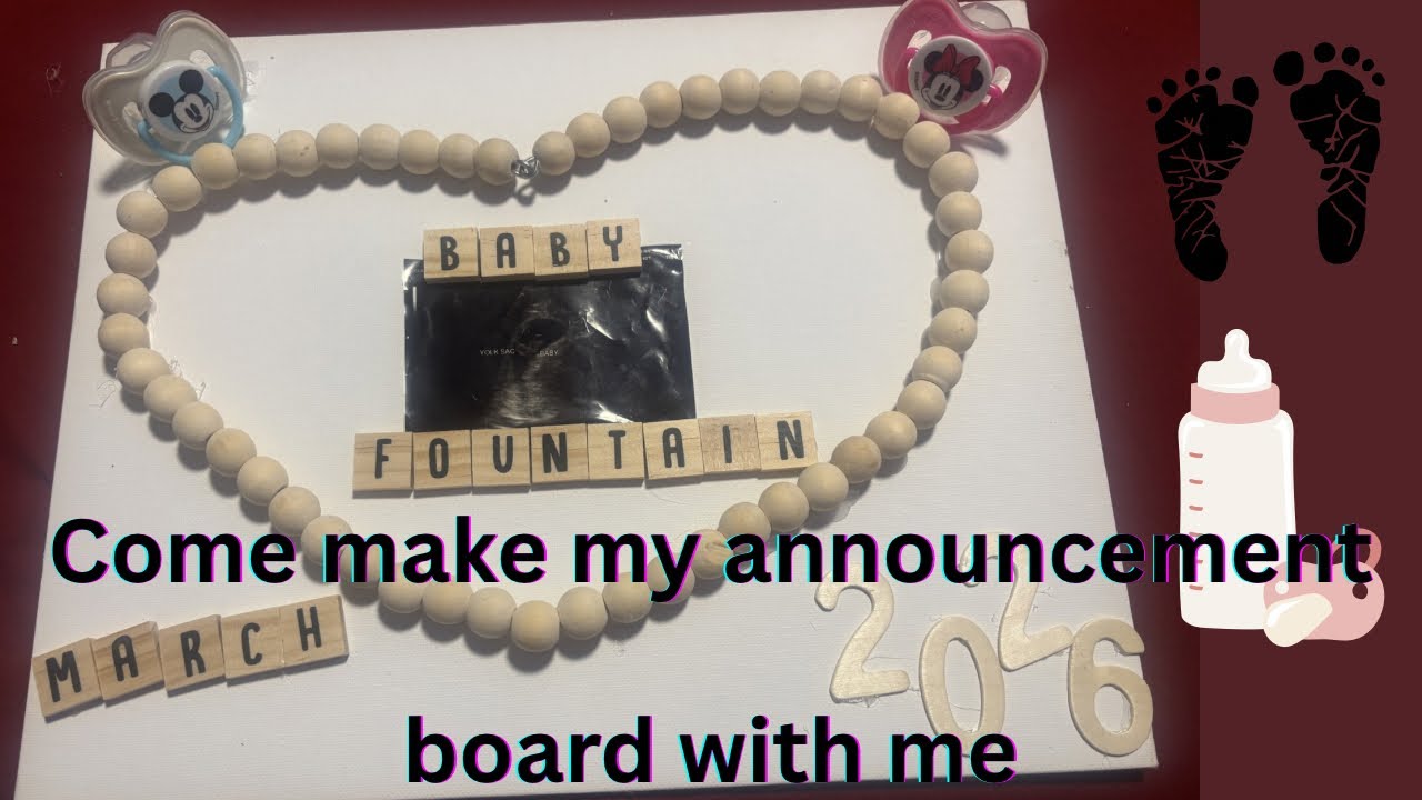 Pregnancy announcement board