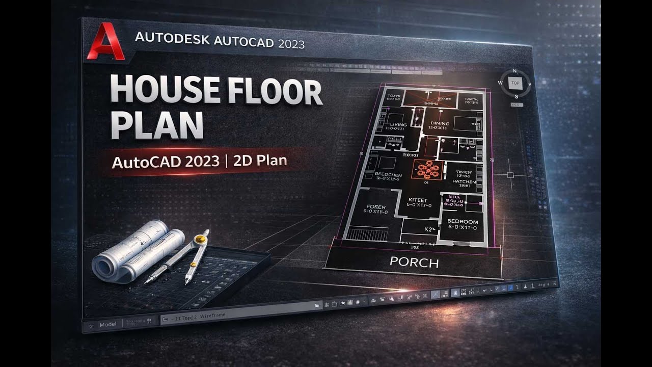 30×60 House Floor Plan | 2D AutoCAD