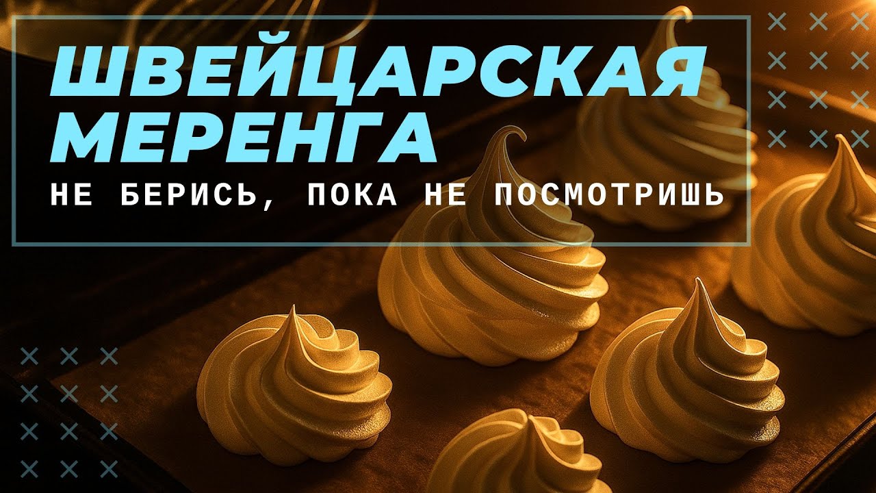 Урок: Швейцарская меренга | как сделать правильно с первого раза #OlgaSchool #швейцарскаямеренга