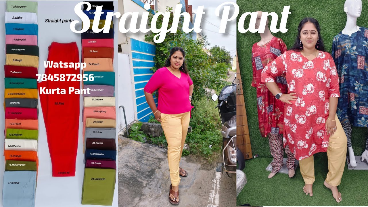 Straight Pant S,M,L,XL,XXL, 3XL,4XL 💥💥💥💥 Booking 7845872956 Live Offer Tops Available Onview Varsha
