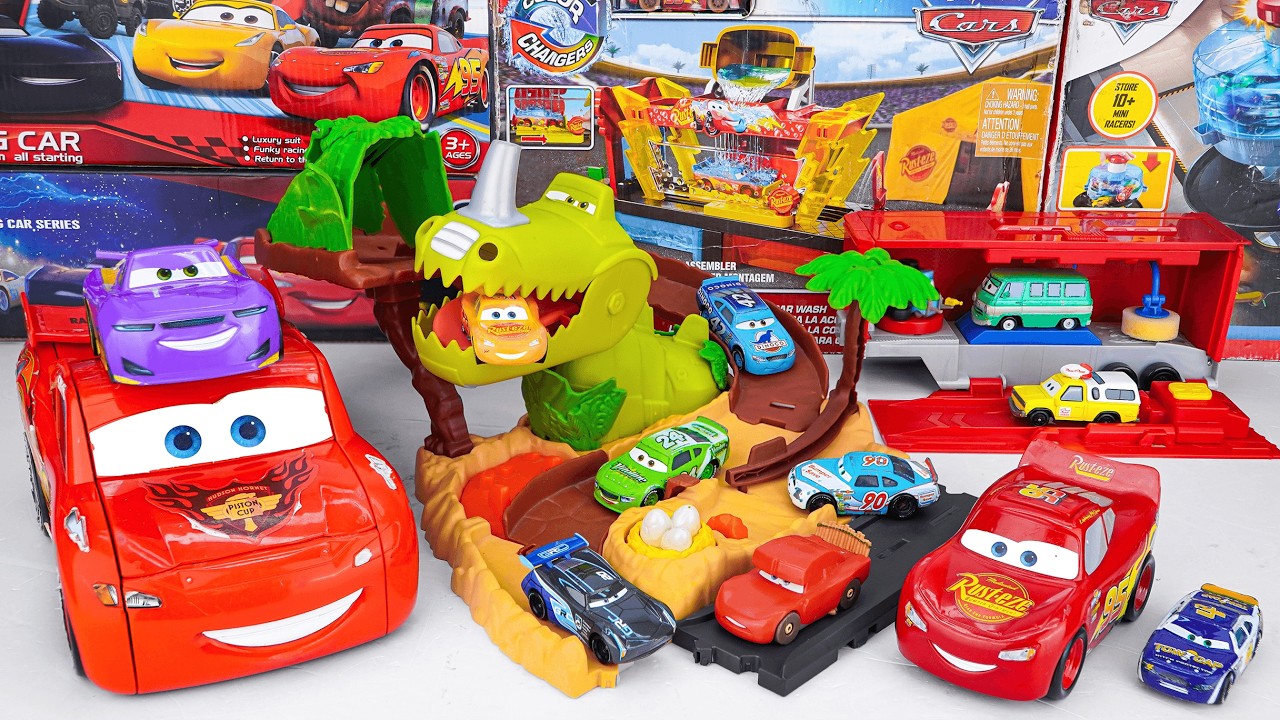 Disney Pixar Cars Collection Unboxing Review | Mattel Disney Pixar Cars on the Road Dino Playground