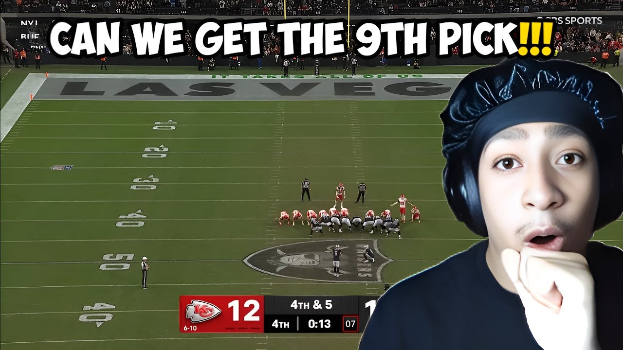 9TH PICK!!!!! Kansas City Chiefs vs. Las Vegas Raiders Game Highlights | NFL 2025 Season Week 18