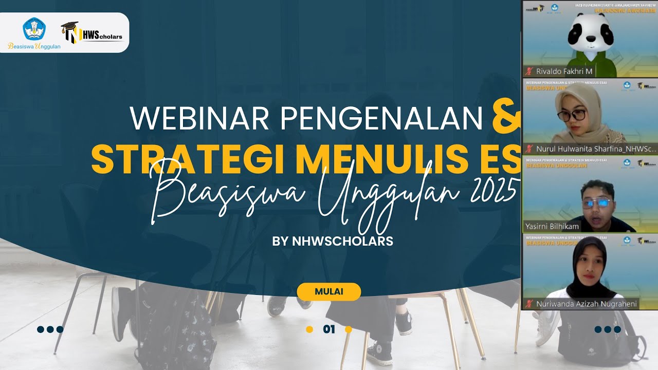 Webinar Pengenalan & Strategi Menulis Esai Beasiswa Unggulan 2025 - by NHWScholars #1