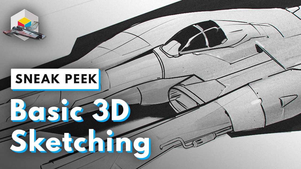 SNEAK PEEK: Basic 3D Sketching - Vehicle Concept Art w Pablo Dominguez