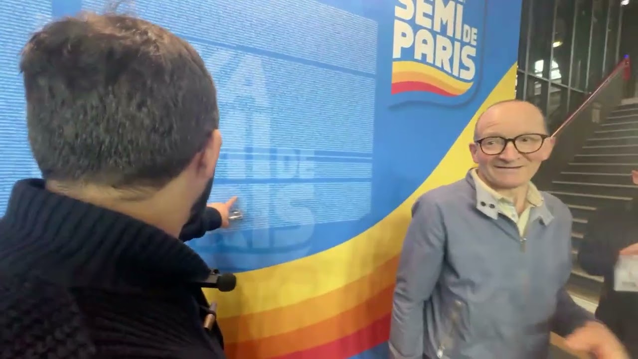 IRL Paris , on récupère le dossard pour le semi marathon de Paris , et on va ce balader dans 19eme