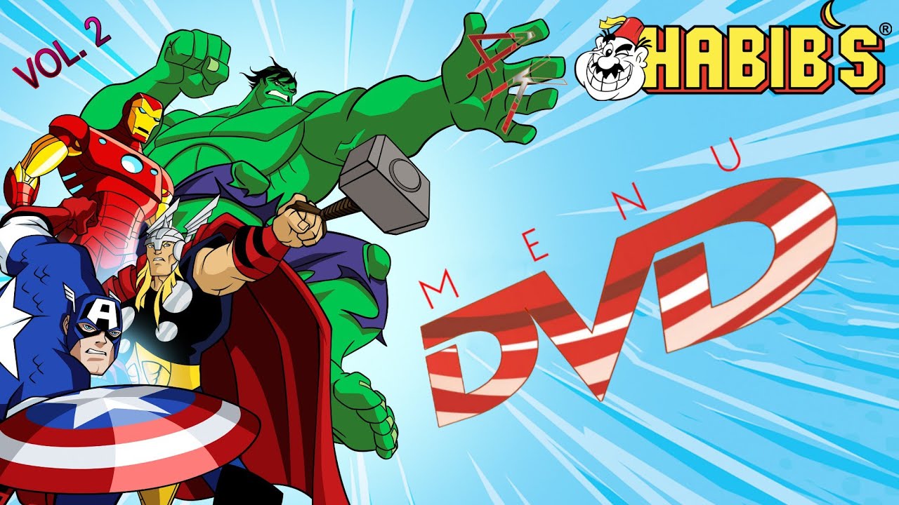 Menu de DVD-Os Vingadores - Edição Especial Habib's Vol. 2 (2010-2012) Em 4K