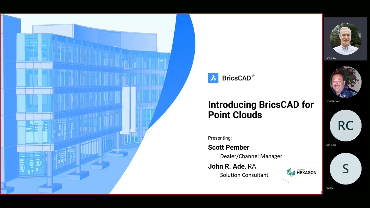 BRICSCAD AND POINT CLOUDS