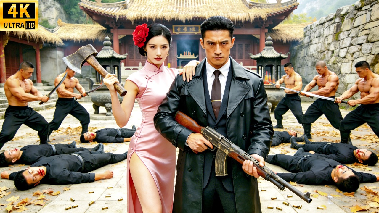 住在寺廟的落魄男子竟是黑幫老大！三槍秒殺欺辱女子的惡霸！🎯功夫 | 少林 | Kung FU💥#kungfumaster #movie #電影 #2025動作大片